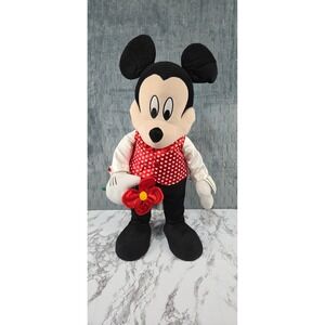 Disney MICKEY &‎ MINNIE MOUSE 25" Door Greeters Stuffed Set Valentines Day